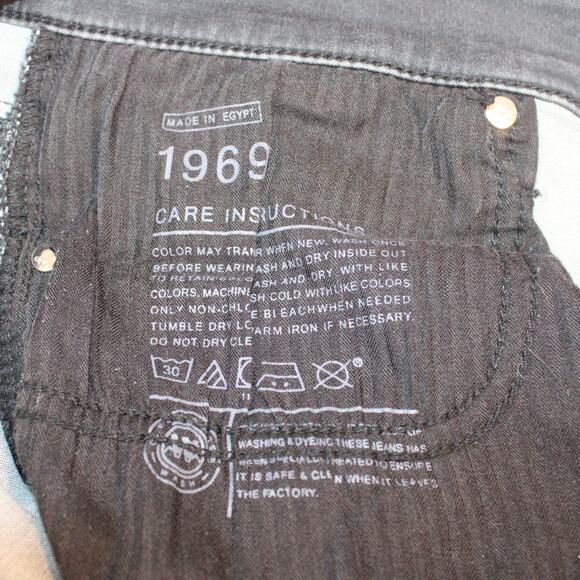 Gap 1969 Women’s Black Legging Jeans Size 33/16 Stretch Skinny Mid Rise - Picture 7 of 8
